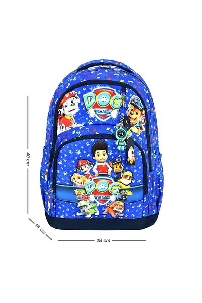 Bodmar Çanta Since 2023 Paw Petrol Blue Dog Triple Boy's Primary School School Bag Set (Bag Thermal Lunch Pen Holder)