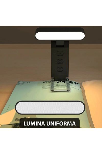 miraza Clip-on Reading Lamp, USB Charging, 6 Brightness Levels, 700 mAh Battery