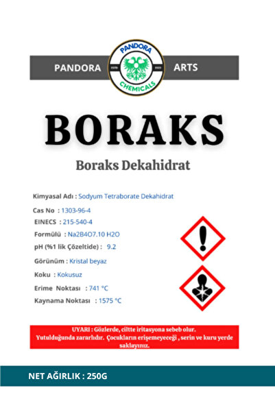 Pandora Arts Boraks Borax Toz 250g