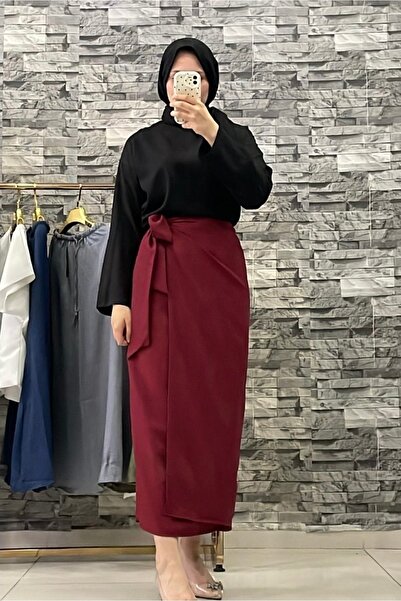 BYzıt Fusta căptușită cu cravată laterală - Nu arată