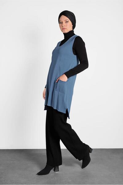 Alvina V-Neck Knitting Sueveter 40071