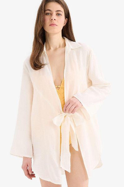 DeFacto Fall in Love Strandkleidung aus Musselin mit normaler Passform B7333AX25SM