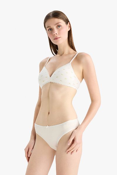 DeFacto Biustonosz First Bra z koronkowymi zdobieniami - Fall in Love E7043AX25SM
