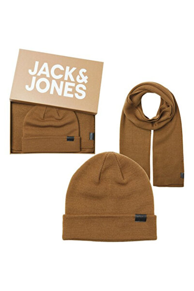 Jack & Jones Ανδρικό μινιμαλιστικό σετ καπέλο και κασκόλ Jack&Jones - Χειμερινή ζεστασιά