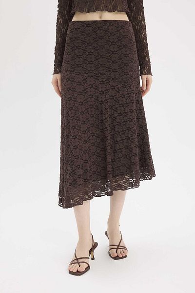 DeFacto Asymmetrical Normal Waist Lace Maxi Skirt E4812Ax25Sp