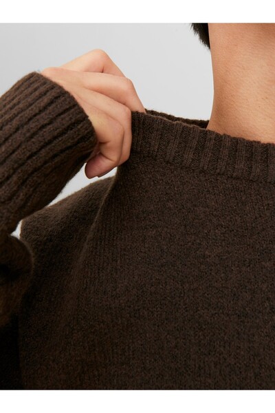 Jack & Jones Jack&jones Crew Neck Dark Brown Men's Sweater12215468