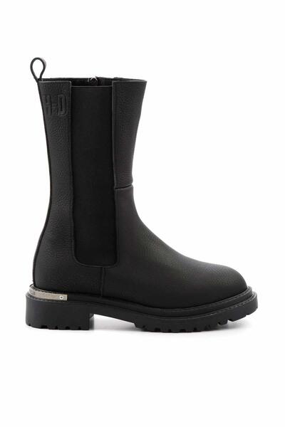 Harley Davidson Black Leather Kadın Bot & Bootie HD0777003803