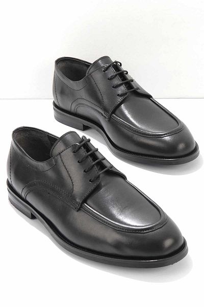 Bambi Black Leather Men's Classic Shoes E 01755122403