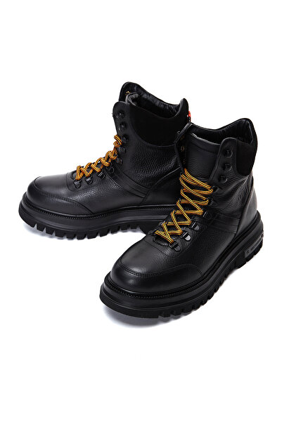 Harley Davidson Erkek Siyah Stein Deri Postal Kalın Tabanlı Bot 021m100564