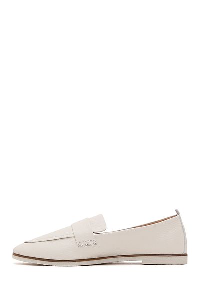 Derimod Pantofi de damă din piele bej din piele naturală masculină Penny Loafer Pantofi casual de zi cu zi 24sfd1513ft