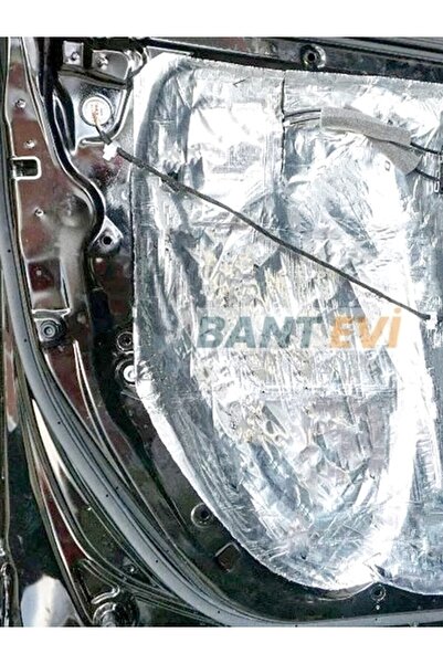 BANT EVİ Araç Oto Ses Isı Yalıtım Bandı 10cmx5metre Alüminyum Folyolu Kauçuk Bant Izolasyon Malzemesi