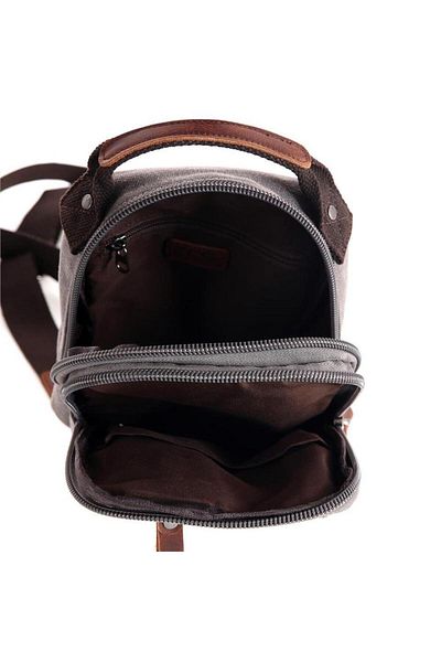 ÇÇS London 31468 Canvas Crossbody Τσάντα Γκρι