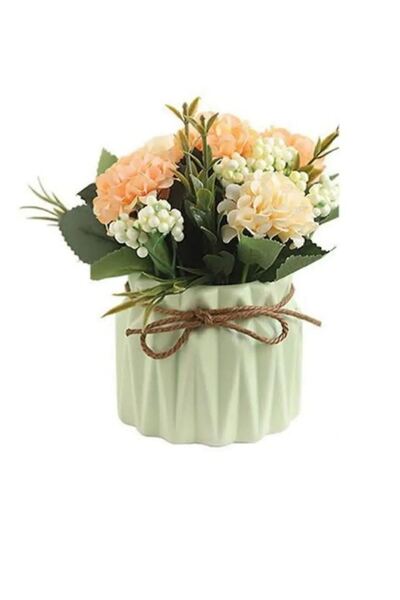 TAŞDEVRİLIFE Şeker Renkler Dekoratif, Hediyelik 4'lü Sukulent Ve Kaktüs Saksı Seti, (ÇİÇEKLER DAHİL DEĞİLDİR)