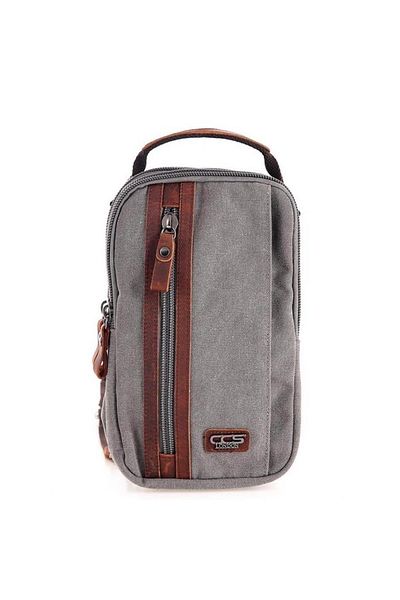 ÇÇS London 31468 Canvas Crossbody Τσάντα Γκρι