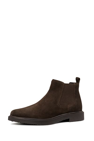 Geox Men's Suede Leather Chelsea Boots - Brown, U Spherica Ec1, U46H9B00022C6024