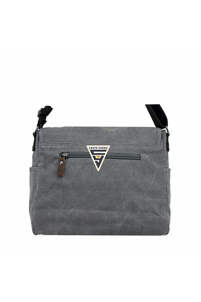 Cantayurdu Ççs London 31472 Canvas Messenger Τσάντα Χαρτοφύλακας Γκρι
