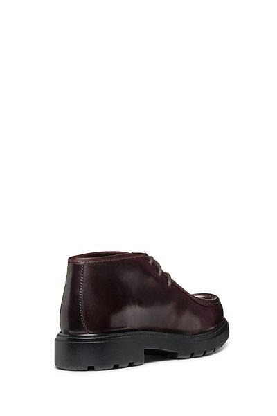 Geox Claret Red Leather Classic Men's Boots - Spherica Ec7, Lace-Up, U46Frd0003Zc7011