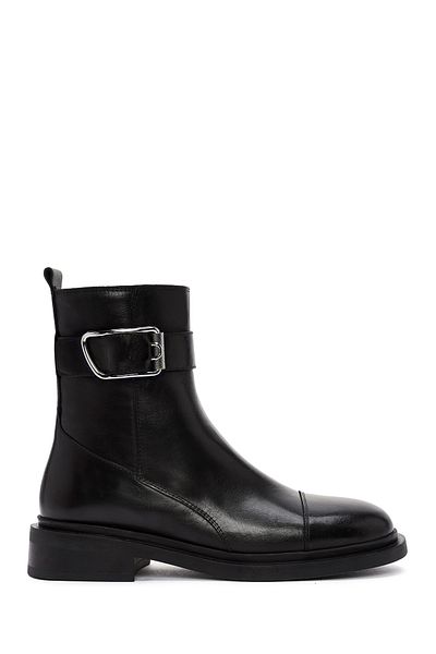 Derimod Black Leather Women's Boots - Zippered, Model 24Wfd 201418