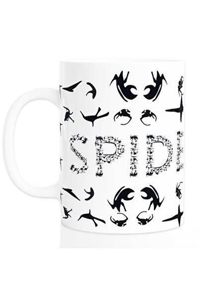 MECKSA كوب سبايدر مان - إصدار مارفل للمعجبين باللونين الأبيض والأسود، 11 أونصة