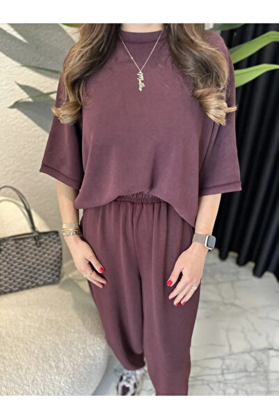 My Blog Mosható Crew Neck Modal Suit - 8559