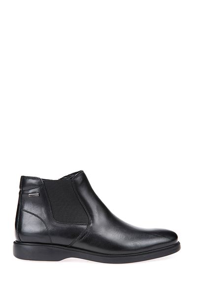 Geox Men's Black Waterproof Leather Chelsea Boots 2Fit Brayden U64N1B00043C9999