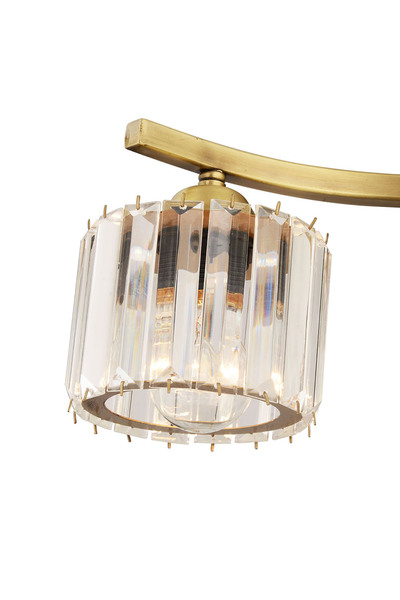 Apliqa Plafonieara Cristal HubRom, TUFTY 3617-2S-FR 45x22 cm 2xE27-60W Antiq