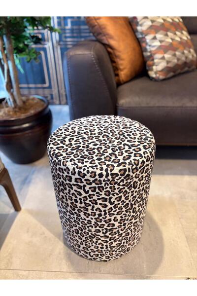 Akse Design Leopar Desen Puf