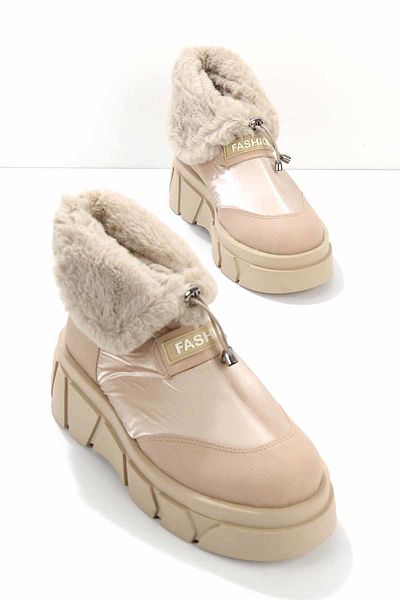 Bambi Beige Women's Boots & Bootie K02201220485