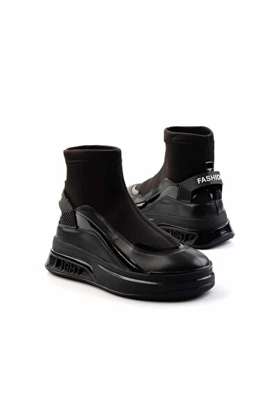 Bambi Siyah Kadın Bot & Bootie K02212042517