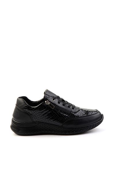 Bambi Pantofi de damă din piele naturală de crocodil negru K 01331801111