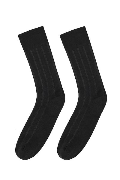 Derimod Men Black Bamboo Long Socks 000A2C30136F