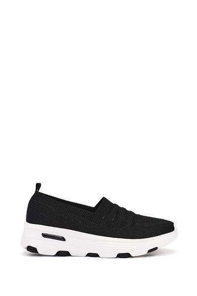 Derimod Zero Women's Black Fabric Casual Sneaker 25Sfe49526F