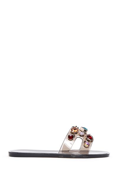 Derimod Black Stone Jelly Slippers - 25Sfe4900Pv