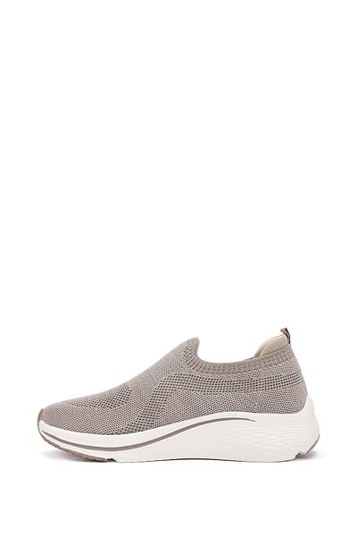 Derimod Zero Women's Beige Thick Soled Fabric Sneaker 25Sfe49536F