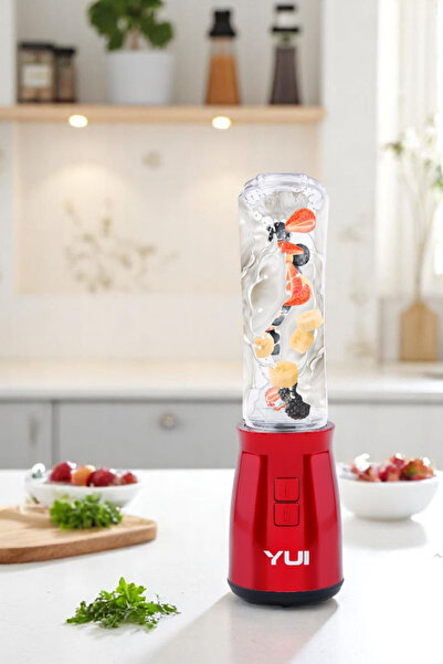 Yui M19 500w Kişisel Smoothie Blender Kırmızı 1 Adet Yedek Şişe