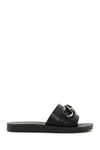 Derimod Women's Black Accessory Slippers 25Sfe 460418