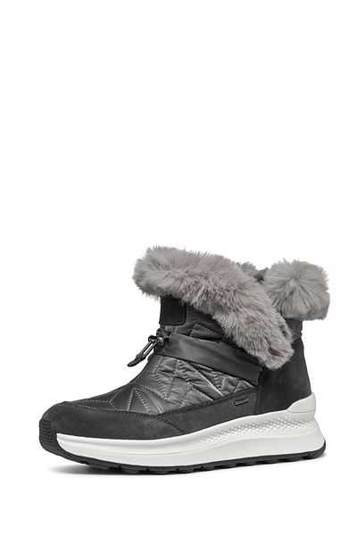 Geox Gray Fur Waterproof Leather Boots - D Spherica Active X2 D46Wpb0Fu22C1115