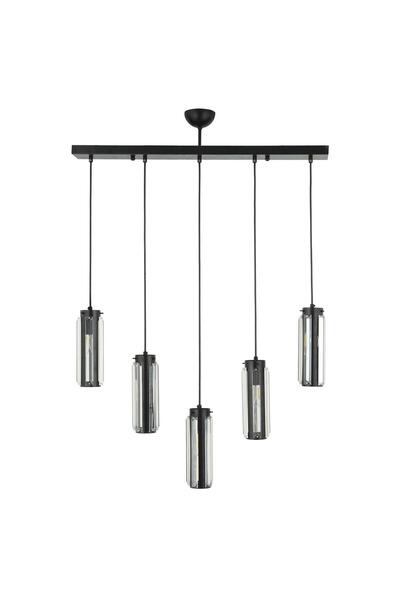 Apliqa Lustra HubRom, NATALI 7000-9040-5S-BL 70x80 cm 5xE14-40W Negru