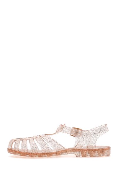 Derimod Women's Gold Ankle Strap Jelly Sandals 25Sfe4907Pv