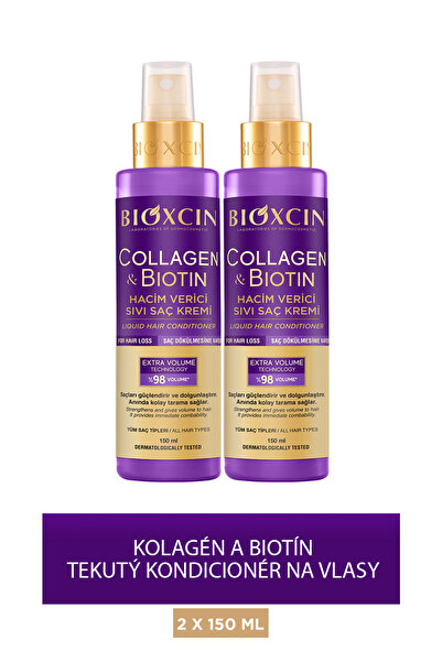 Bioxcin Kolagénový biotínový objemový tekutý kondicionér 2X150ML