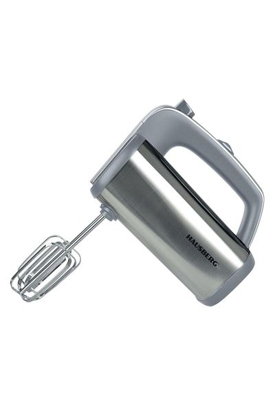 Hausberg Ruční mixér HB-4201GR, 5 rychlostí, měděný motor, 250 W - 400 W, nerezové pouzdro, šedý