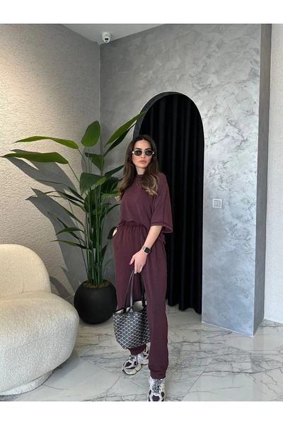 My Blog Washable Crew Neck Modal Suit - 8559