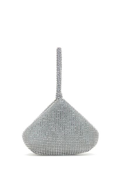 Derimod Women's Silver Stone Mini Evening Dress Handbag 25Sbd2906Ts