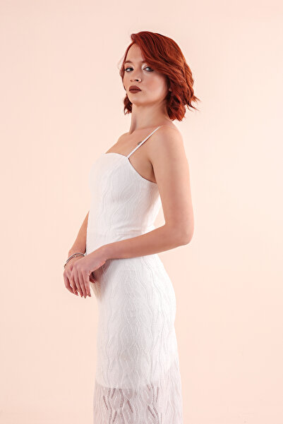 berissima bride Straplez Askılı Dantel Mini Söz & Nikah Elbisesi