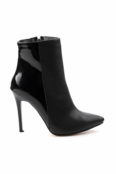 Bambi Siyah Siyah Kadın Bot & Bootie K02671902809