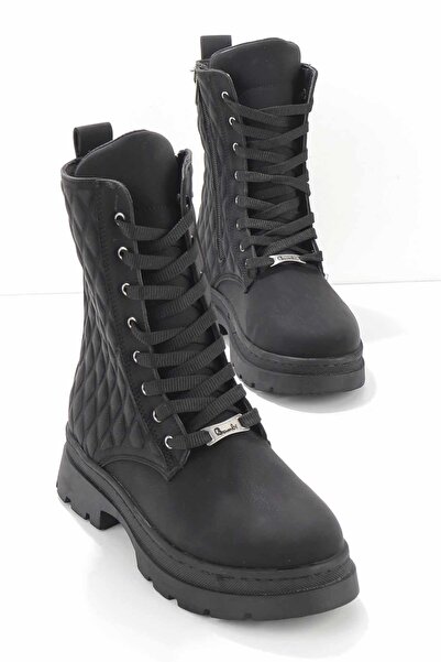 Bambi Siyah Kadın Bot & Bootie K02254283201