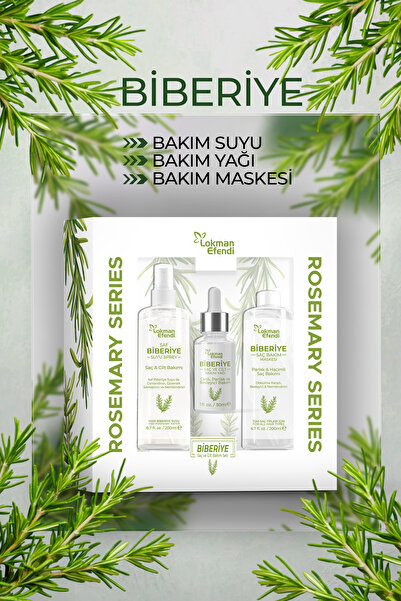 Lokman Efendi Biberiye Saç Bakım Seti 3 lü