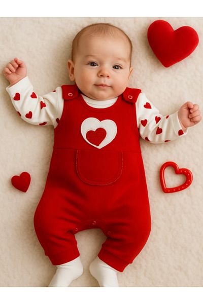 bebekyol Baby Girl Romper with Heart