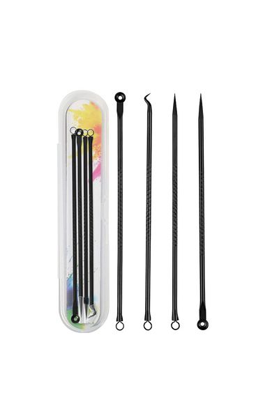 Choice Black 4pcs Acne Blackhead Comedone Black Spot Pimple Blemish Remover Skin Care Women Beauty Acne Tre