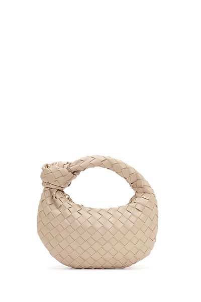 Derimod Women's Beige Knitted Mini Shoulder Bag 25Sbd291529